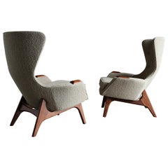 Adrian Pearsall Wing High Back Chairs for Craft Associates