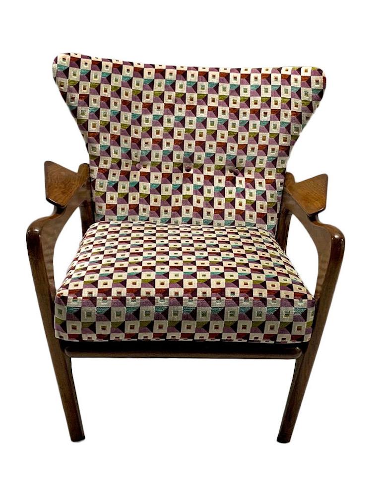 20th Century Adrian Pearsall Wingback Lounge Chair Model 2291-C For Sale
