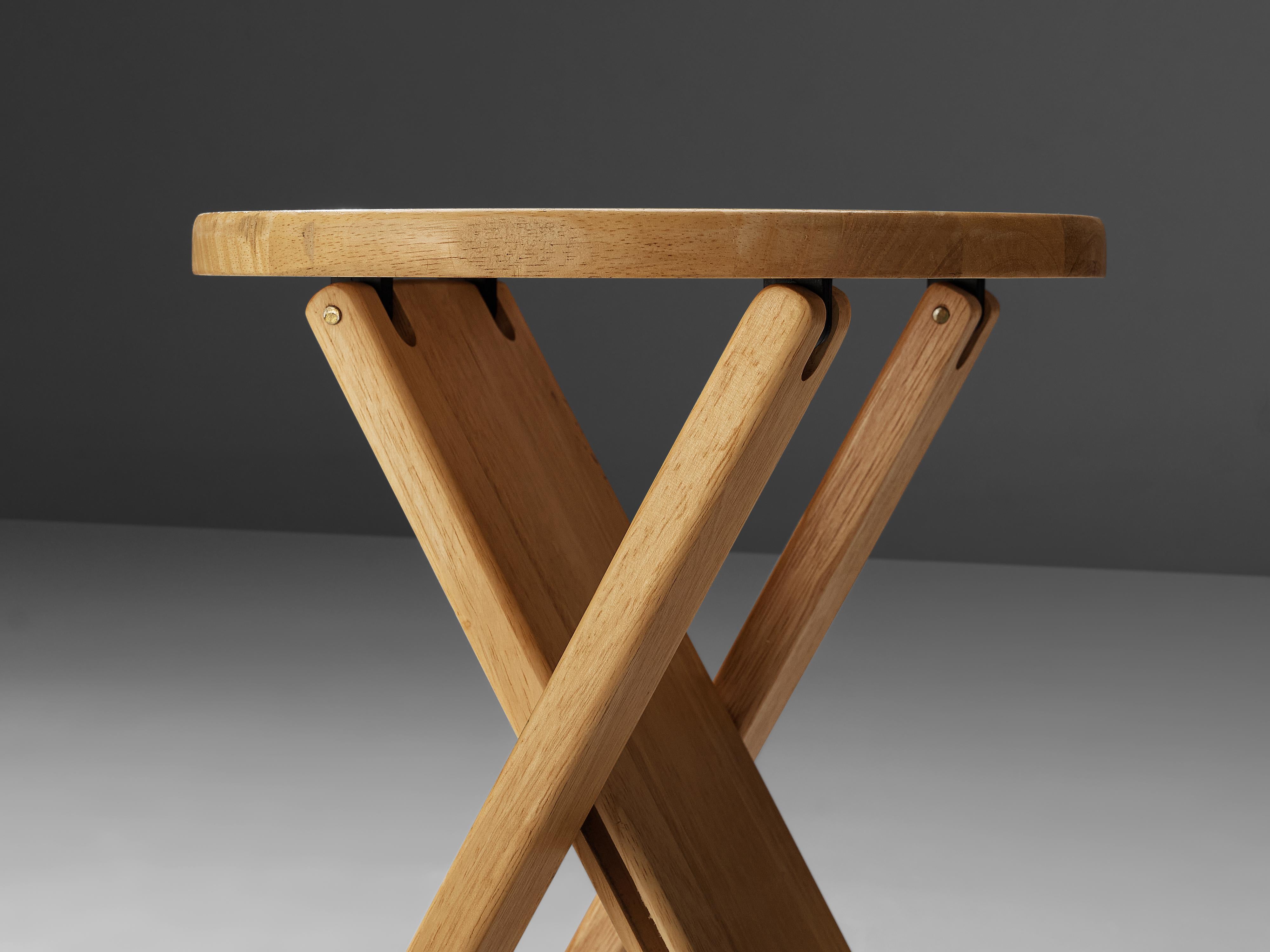 Adrian Reed Foldable ‘Suzy’ Stools or Side Table in Beech 1