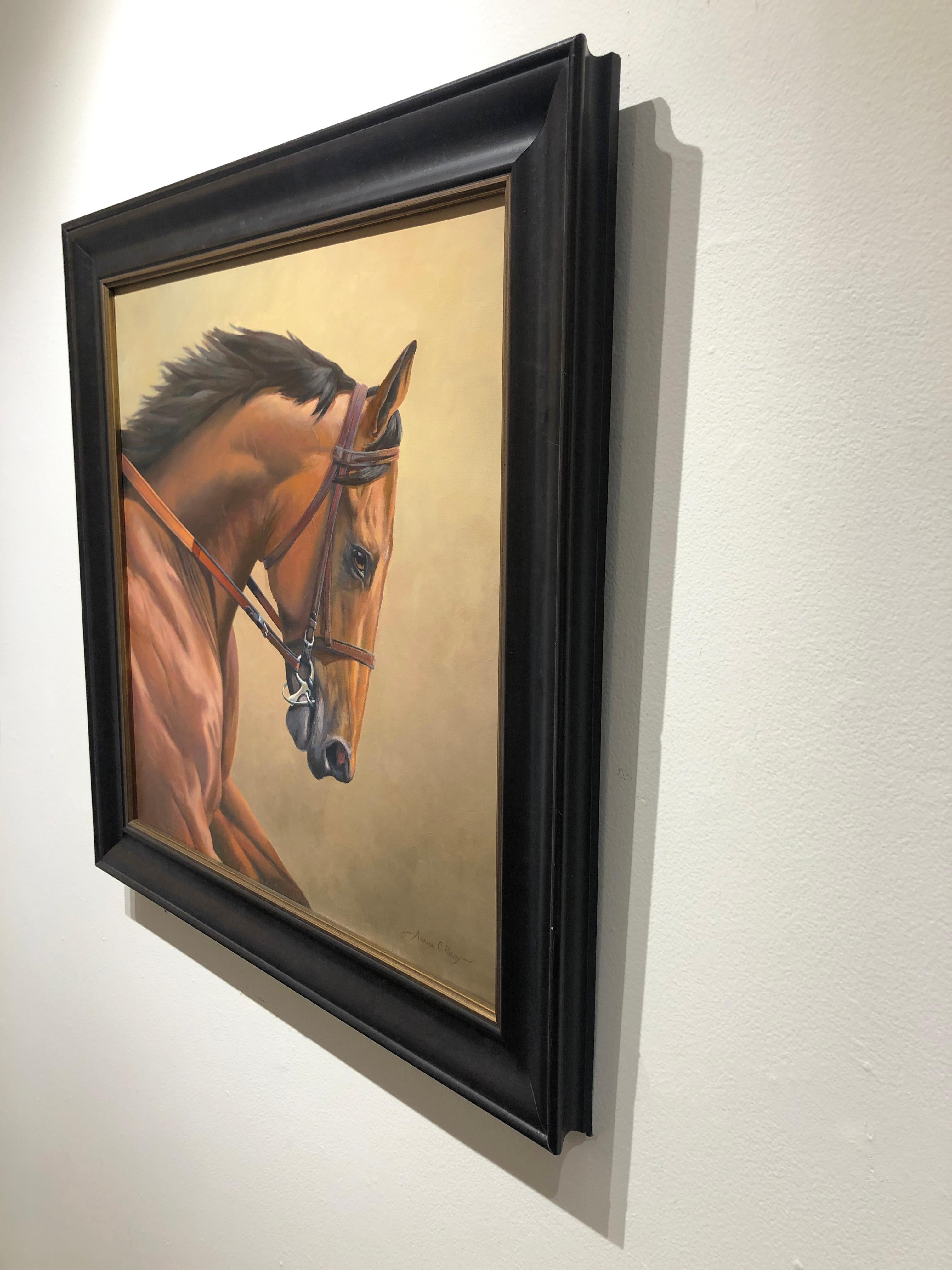 Adrian Rigby, „Grace of a Champion“, Ölgemälde eines amerikanischen Pharoah-Pferdes  im Angebot 3