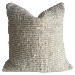 Adriana Natural Organic Hand Made Wool Pillow with Down Insert