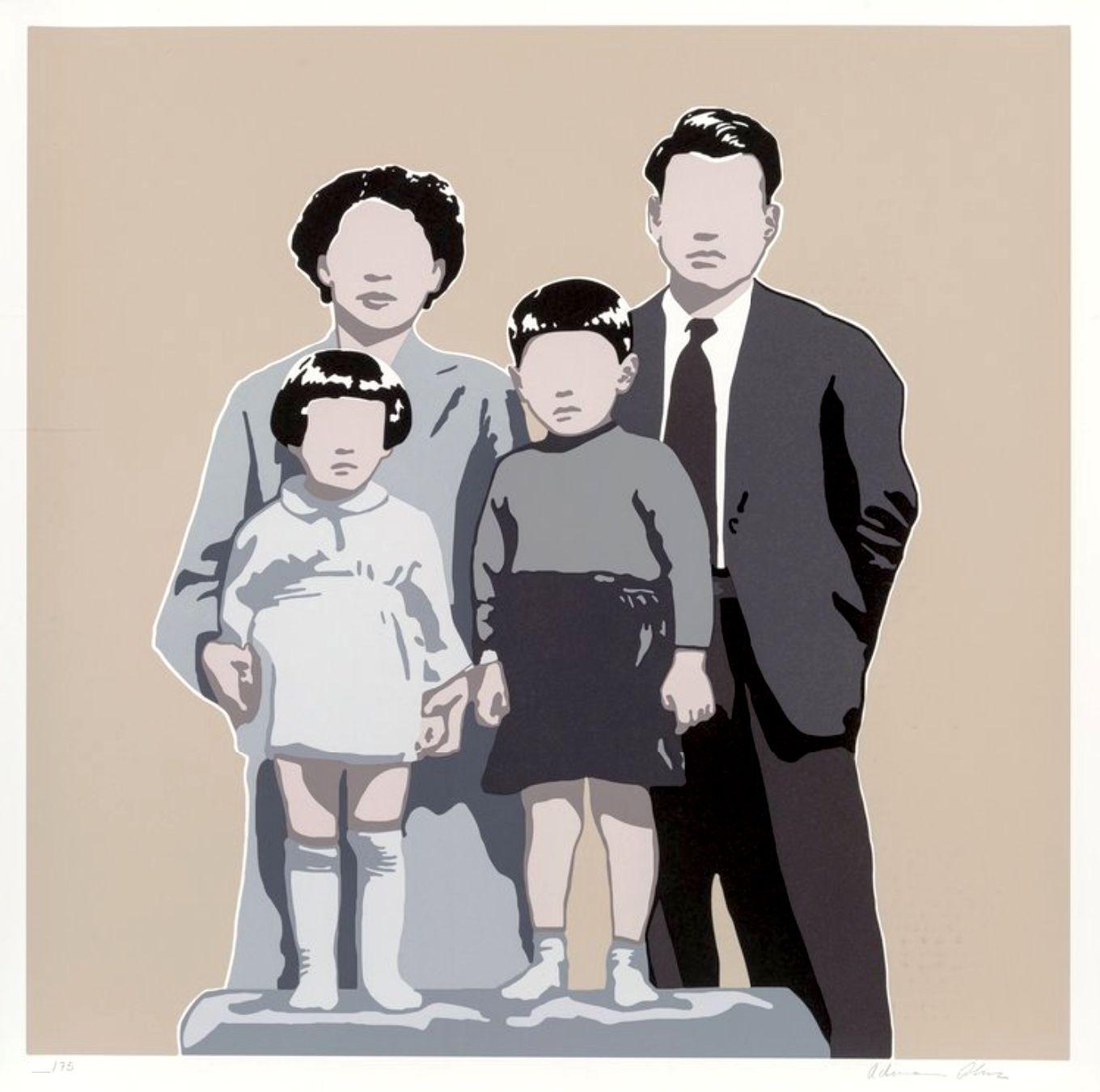 Adriana Oliver Figurative Print - ADRIANA OLIVER - FAMILY. Limited ed. hand signed. Contemporary pop art