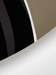 "Our Day" Framed Circular Print Signed and Numbered Like Julian Opie