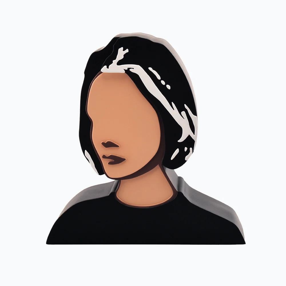 Adriana Oliver Figurative Sculpture - ADRIANA OLIVER - SECOND PORTRAIT. Sculpture Contemporary pop art