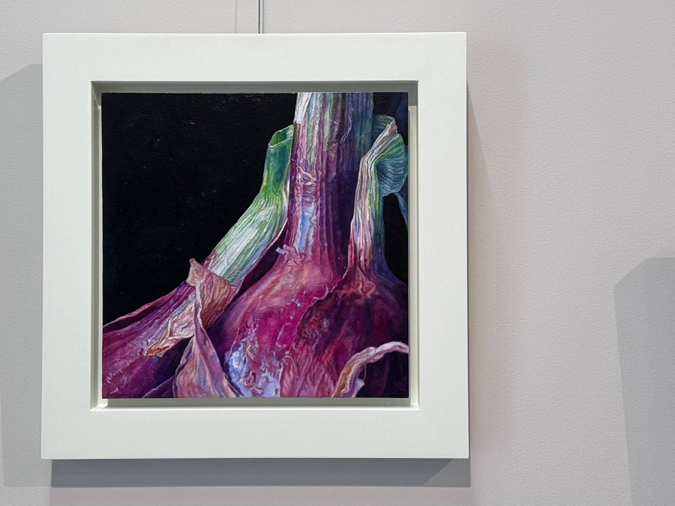 Dettaglio Cipolla Rossa - 21° secolo  Pittura iperrealista contemporanea di nature morte in vendita 2