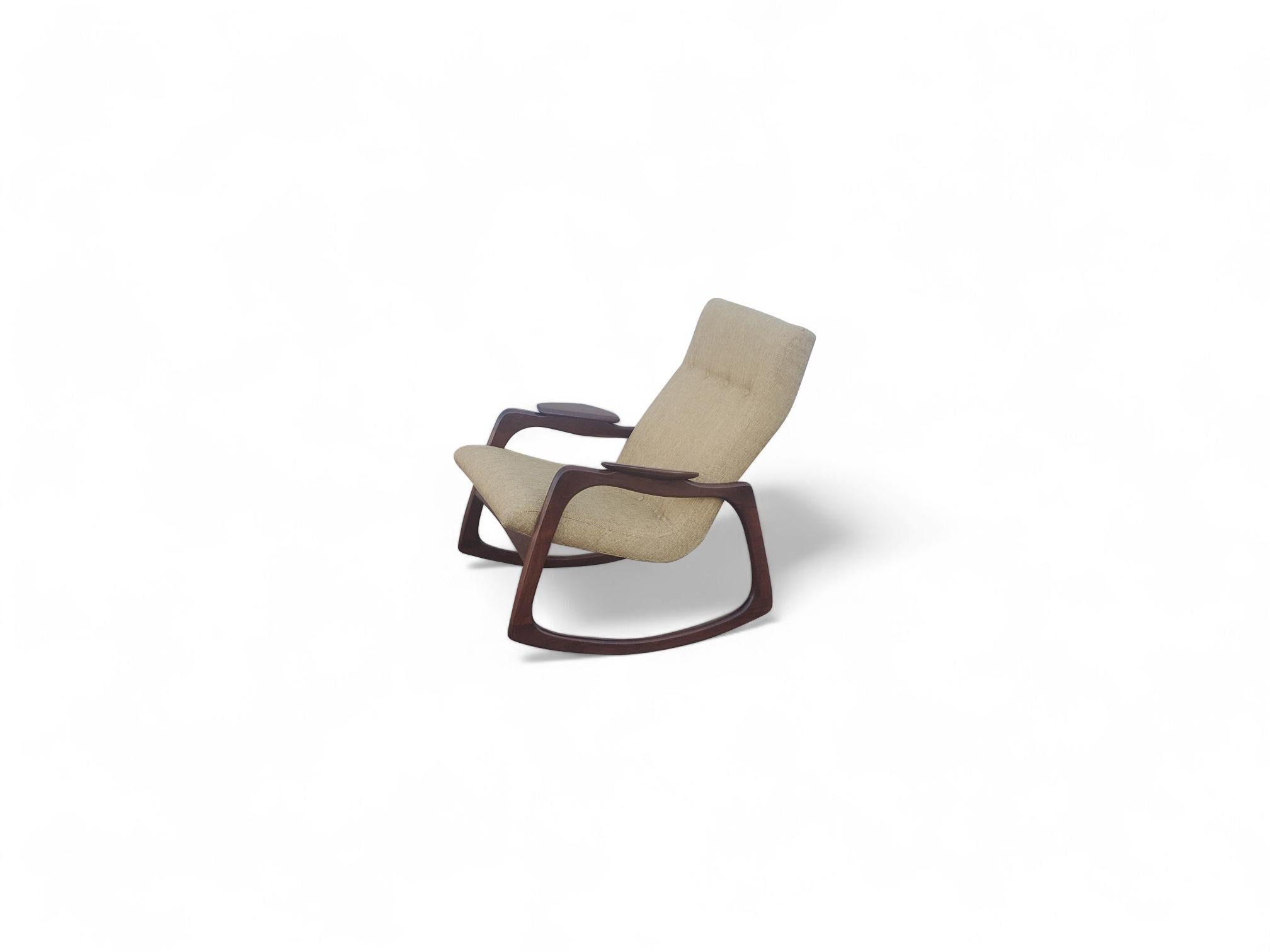 Mid-Century Modern Adriane Pearsall for Craft Associates Sculptural Rocking Chair For Sale