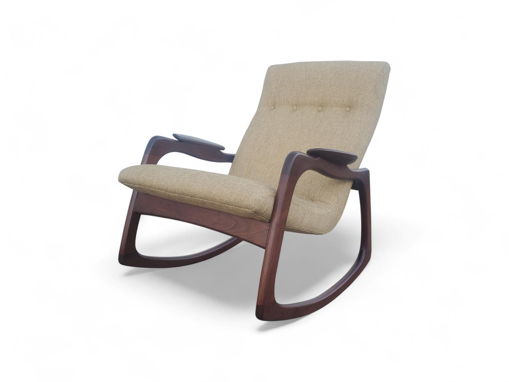 20th Century Adriane Pearsall for Craft Associates Sculptural Rocking Chair For Sale