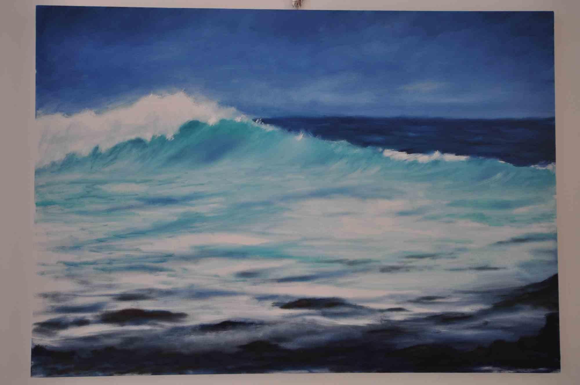 Australian Waves is an original artwork realized by the Italian artist Adriano Bernetti da Vila in 2018.

Hand-signed oil and acrylic on canvas 70 x 100 cm. The artwork conveys a sense of stenght and calm through the representation of energetic