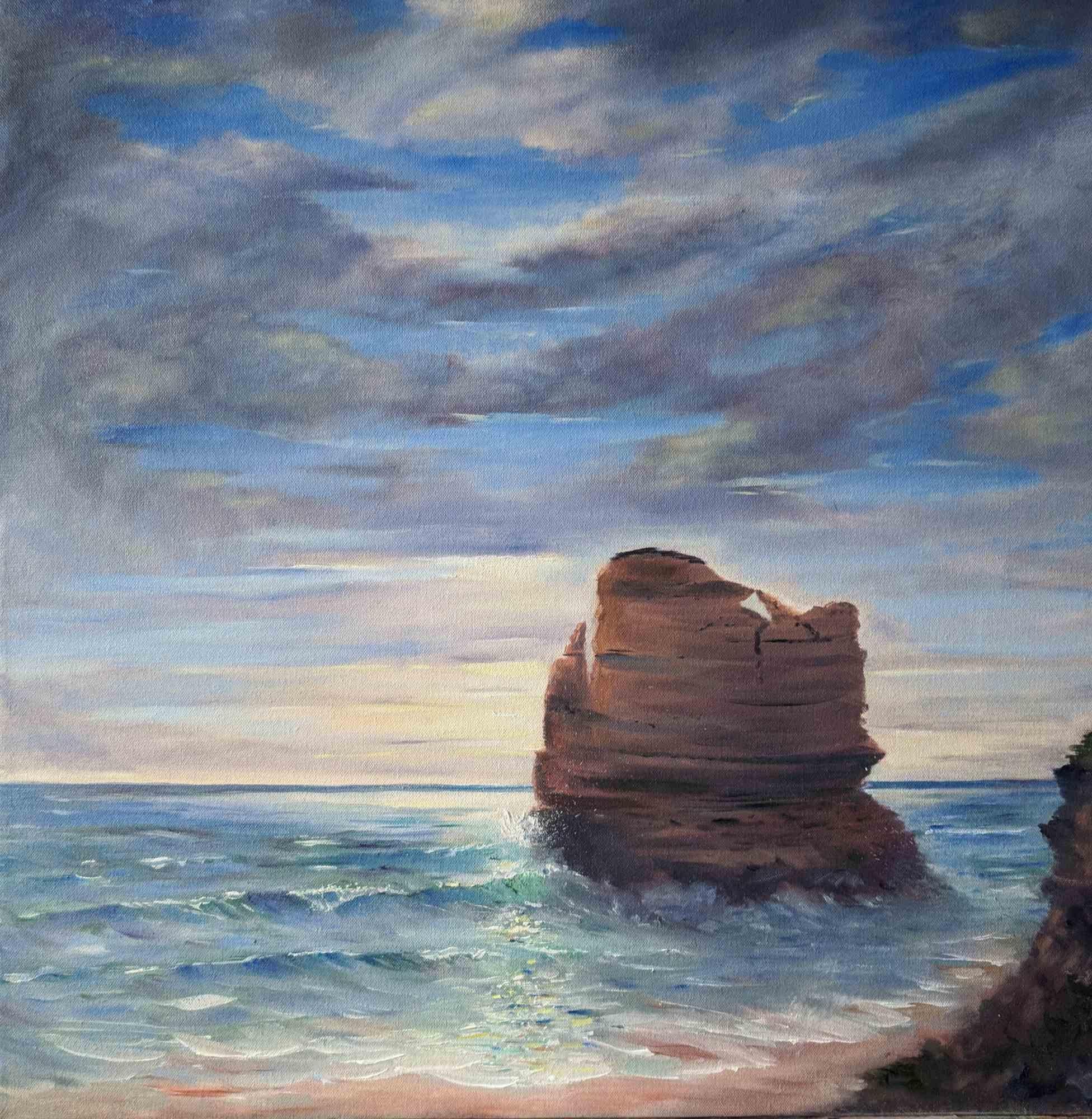 Ocean Road – Australia is an original oil on canvas 
realized by the italian artist Adriano Bernetti da Vila.

