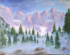 "The Touch of the Sun" - Dolomit - Oil Paint by Adriano Bernetti Da Vila - 2023
