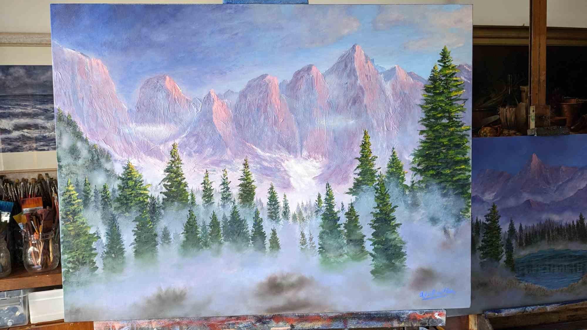 The Touch of the Sun – Ölgemälde von Adriano Bernetti Da Vila, Da Vila, 2023
