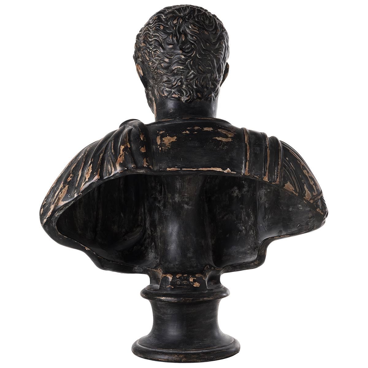 Hollywood Regency Adriano Bust Sculpture For Sale