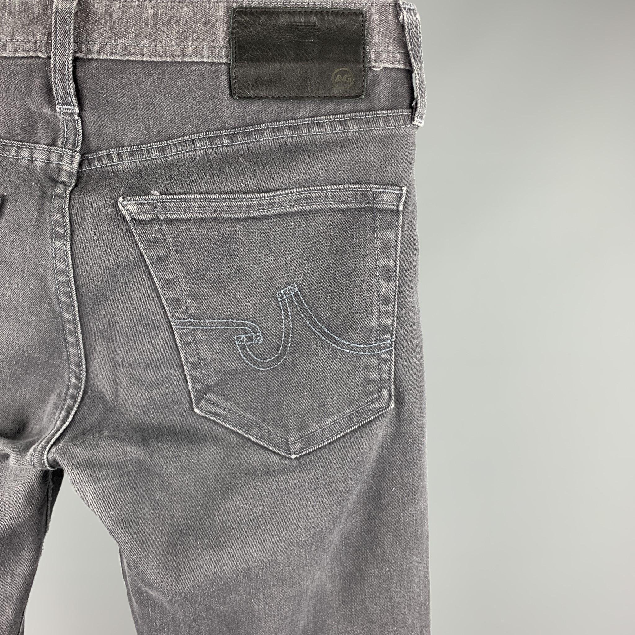 Gray ADRIANO GOLDSCHMIED Size 30 Grey Wash Denim Zip Fly Jeans