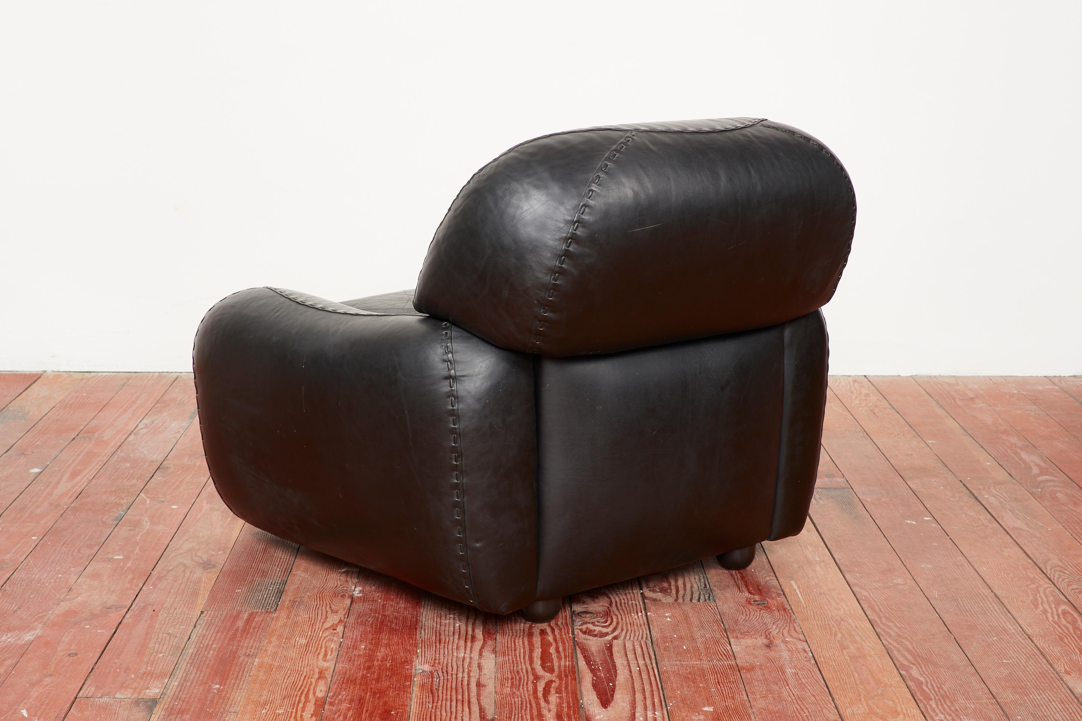 Adriano Piazzesi Armchairs and Ottoman For Sale 1