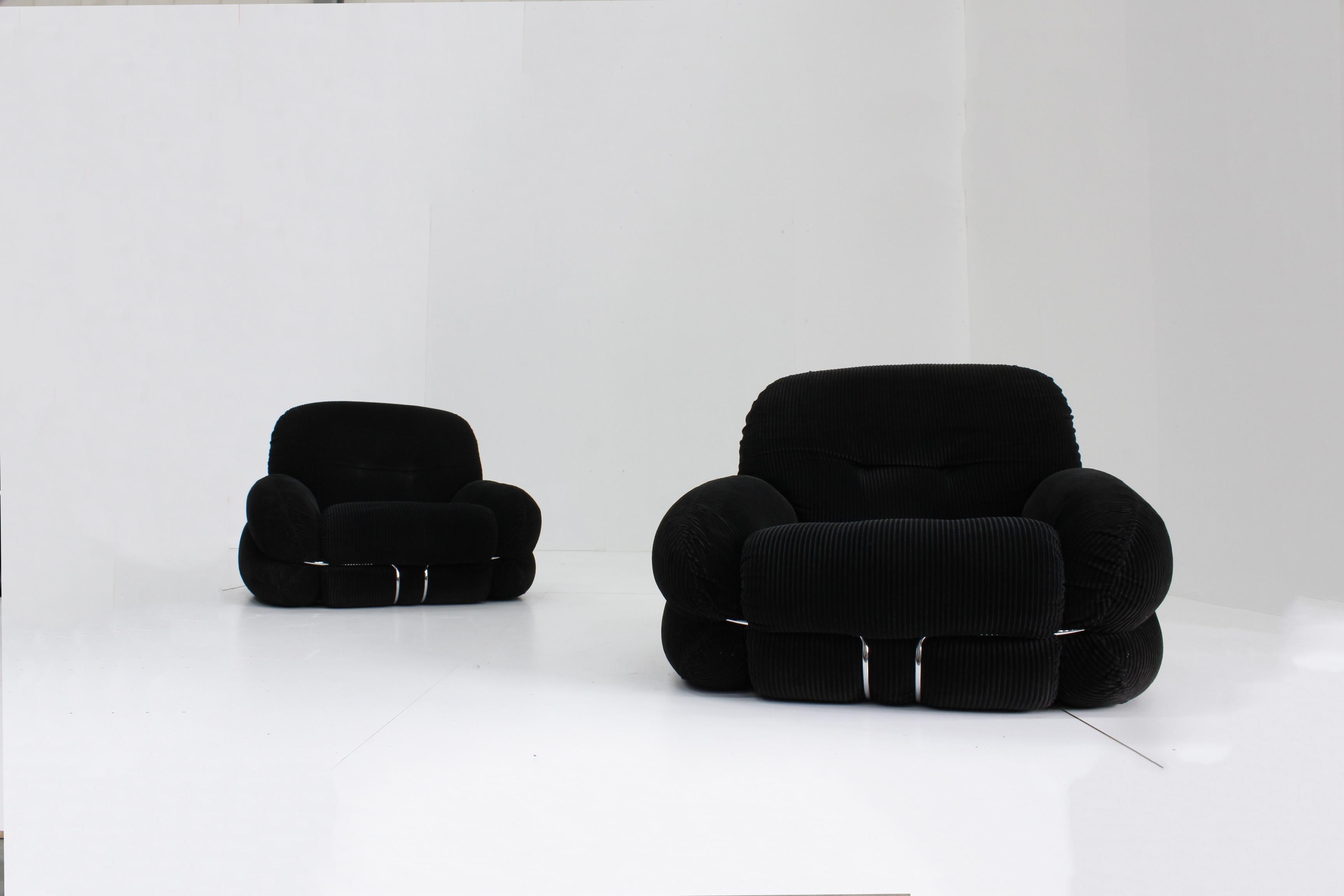 Adriano Piazzesi Okay Armchair, 1970s, Italy In Good Condition In OSS, NB