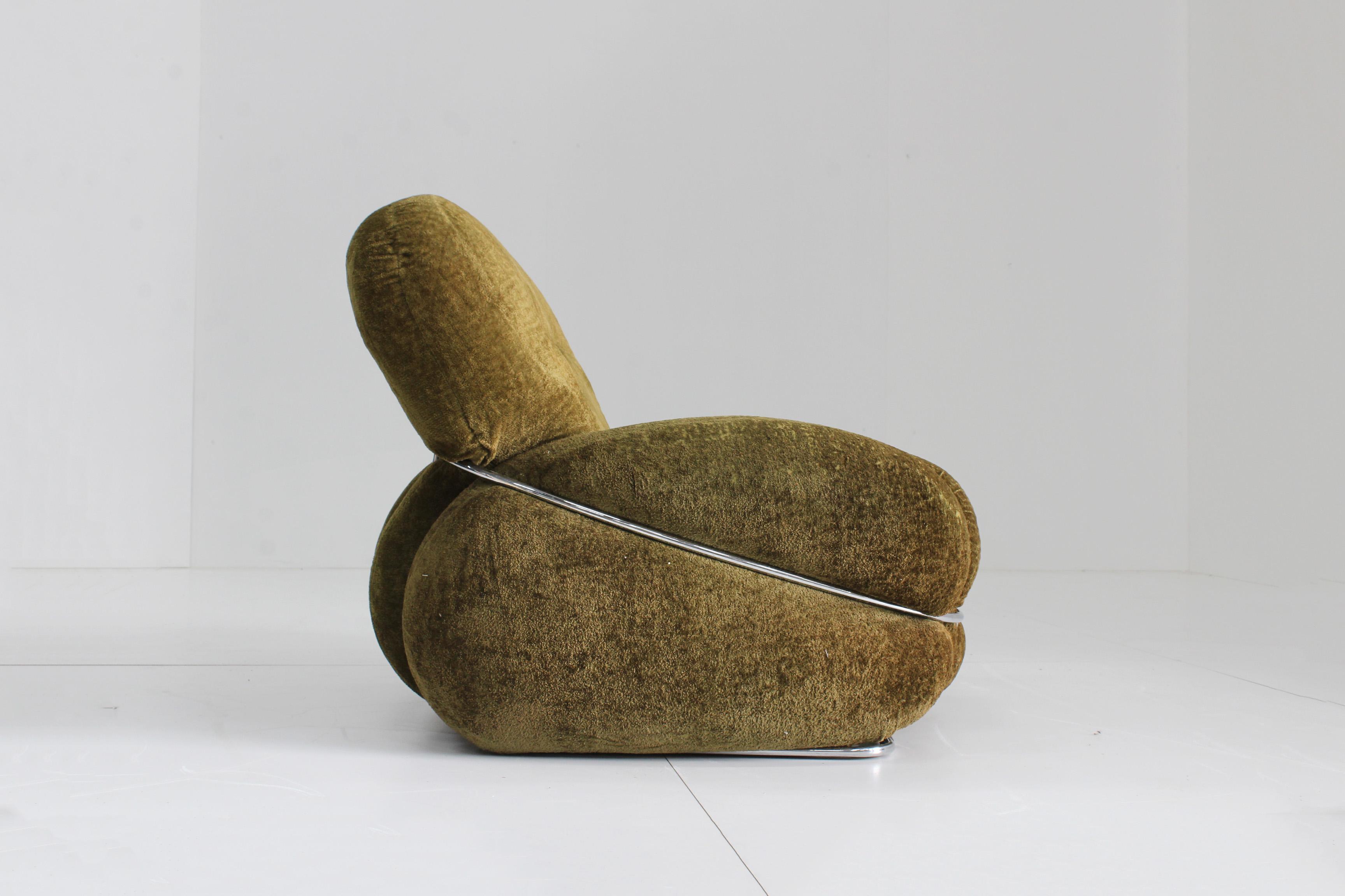 Adriano Piazzesi Okay Armchair, 1970s, Italy 1