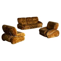 Adriano Piazzesi 'Okay' Sitzmöbel-Set, ikonisches Mid-Century-Design, 1970er Jahre