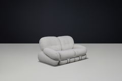 Adriano Piazzesi Divano "OKAY" con tappezzeria New Bouclé, Italia, anni Settanta