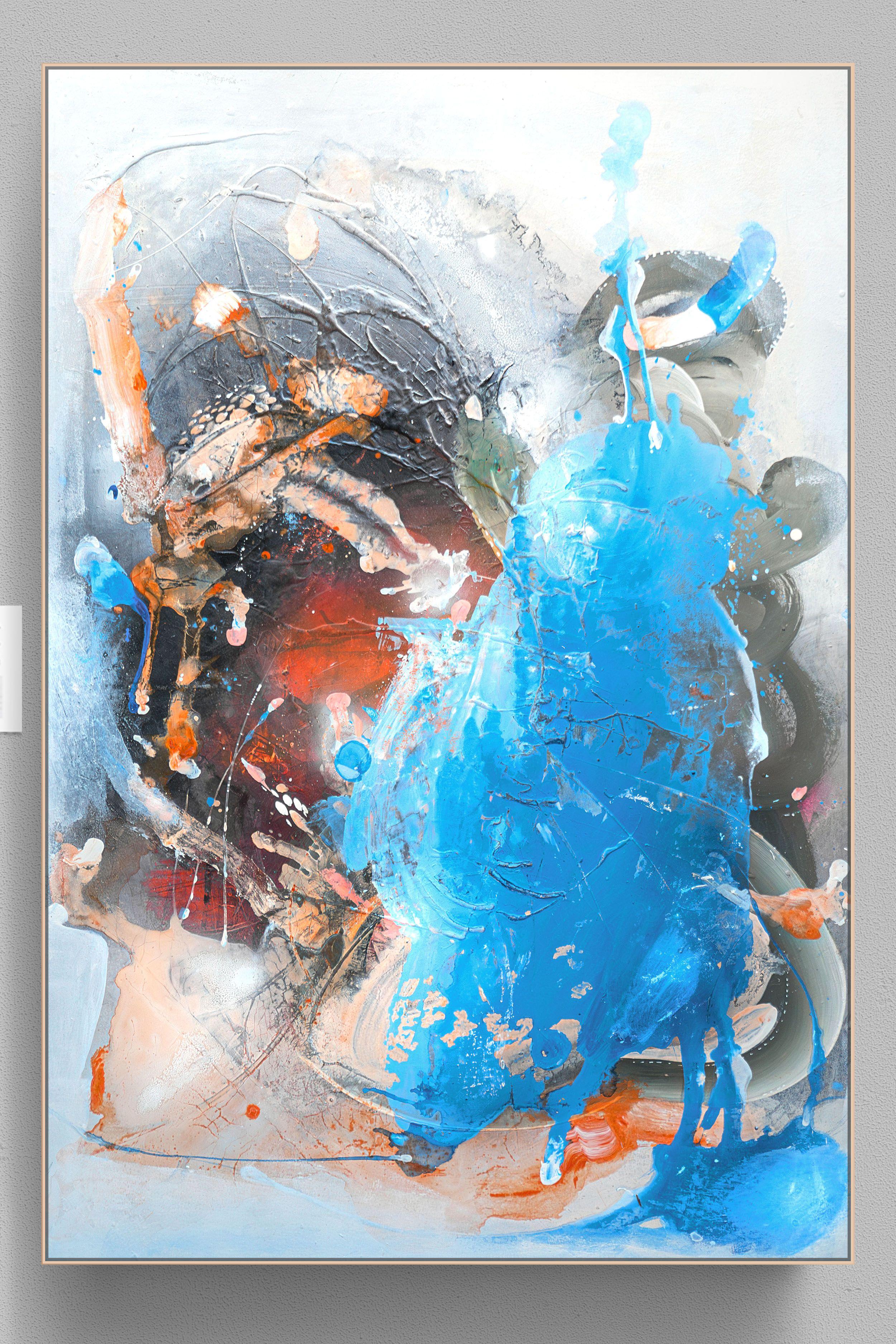 Night Galaxy, Mixed Media on Canvas - Mixed Media Art by Adriano Ribeiro