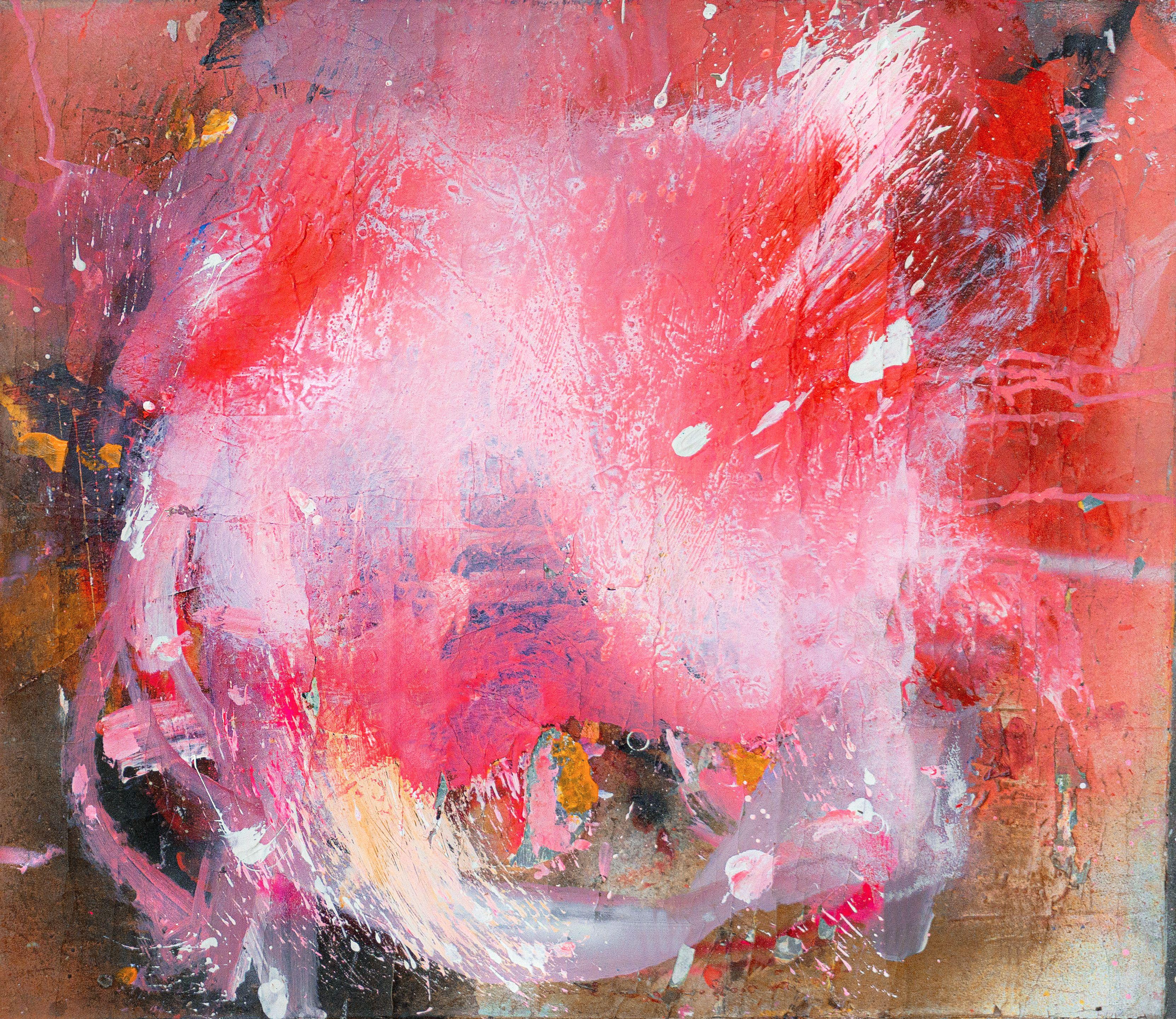 Red Geishas, Mixed Media on Canvas - Mixed Media Art by Adriano Ribeiro