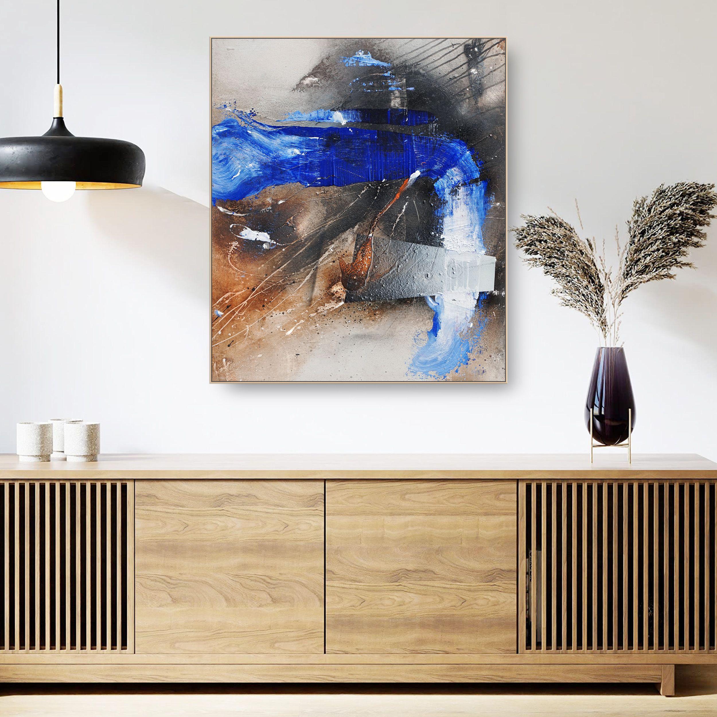 Época de baja presión, Pintura, Acrílico sobre lienzo - Painting de Adriano Ribeiro