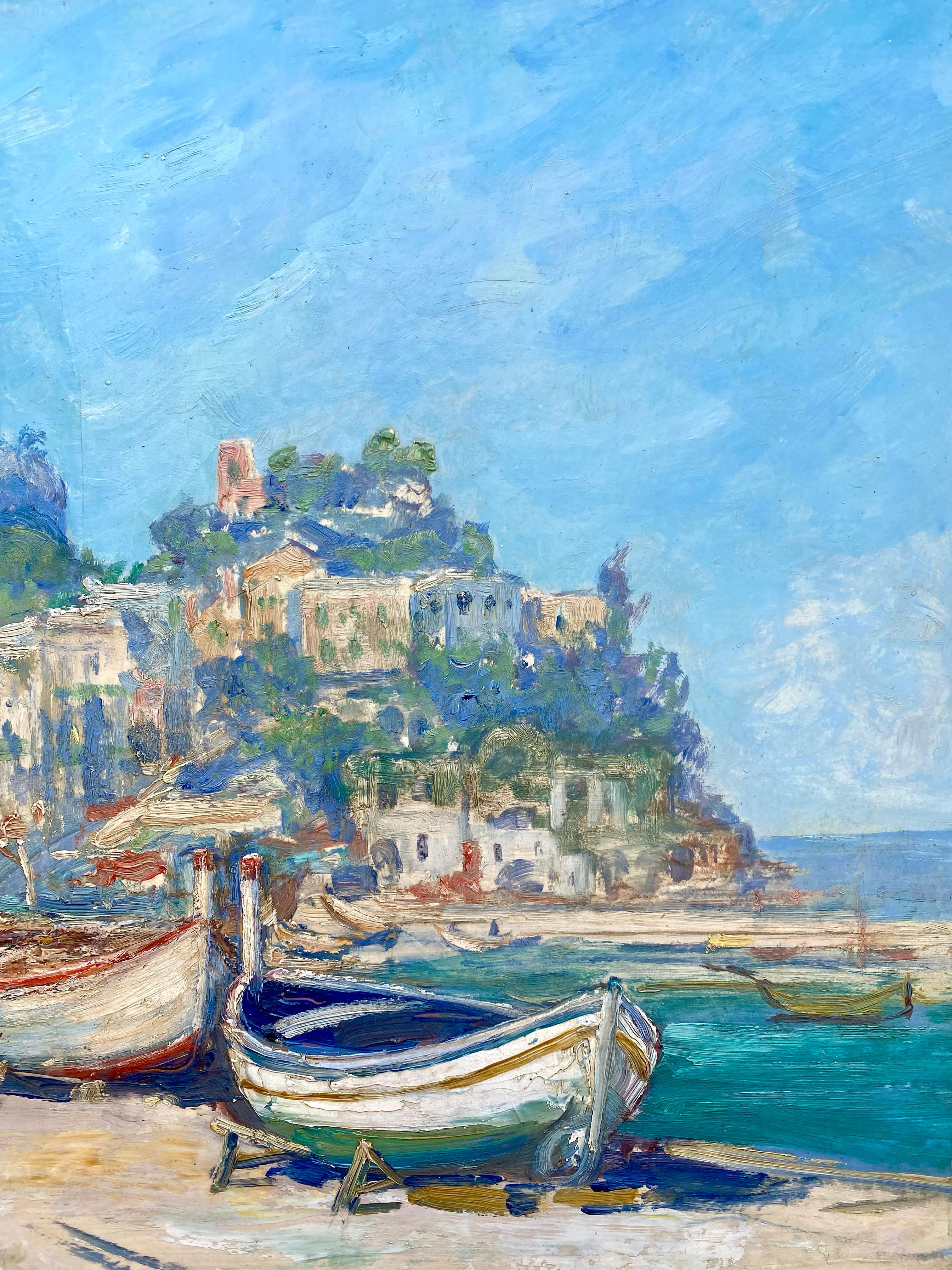 'View of Capri' by Adrianus Zwart  ( 1903 – 1981 ) Dutch Painter For Sale 4
