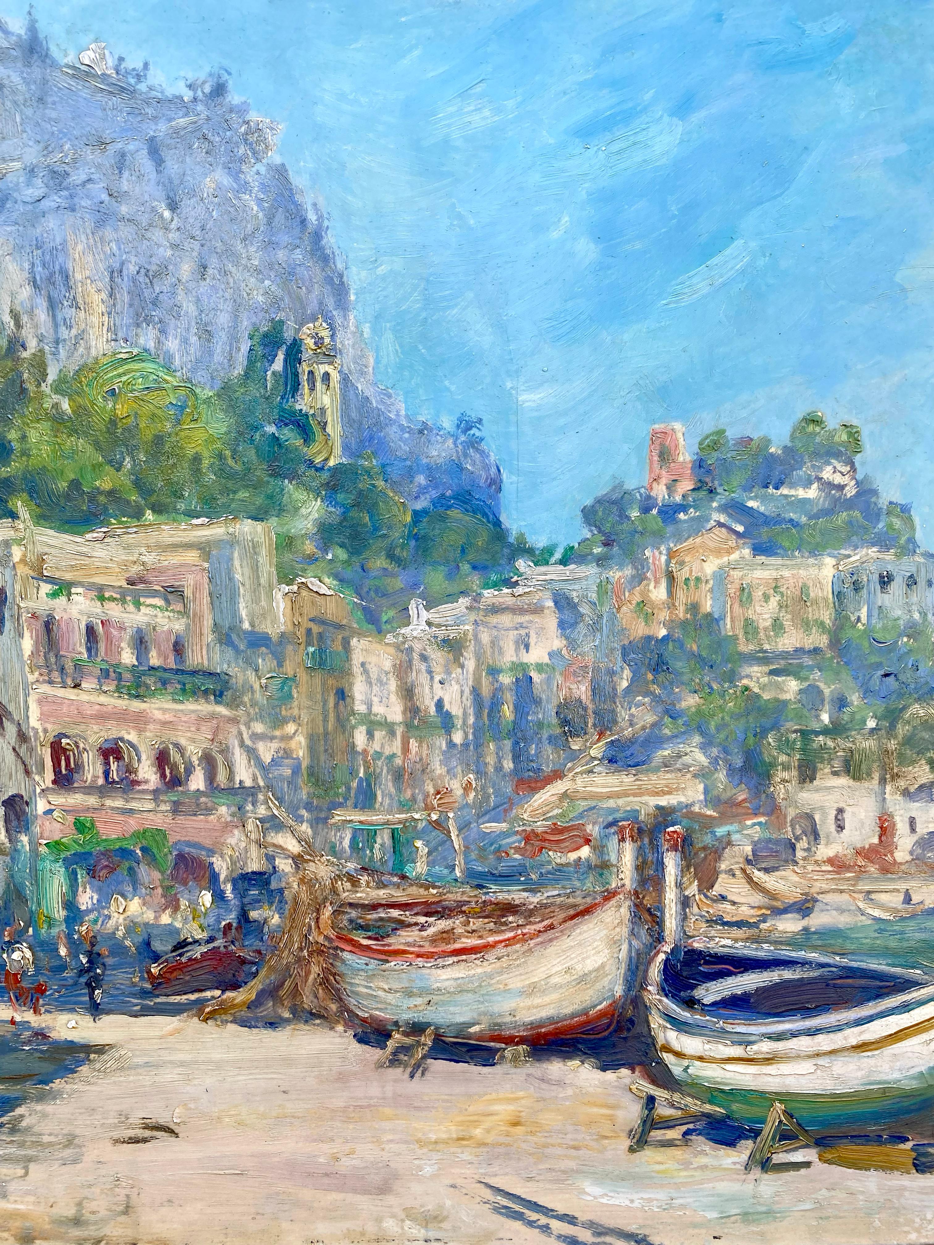 'View of Capri' by Adrianus Zwart  ( 1903 – 1981 ) Dutch Painter For Sale 5