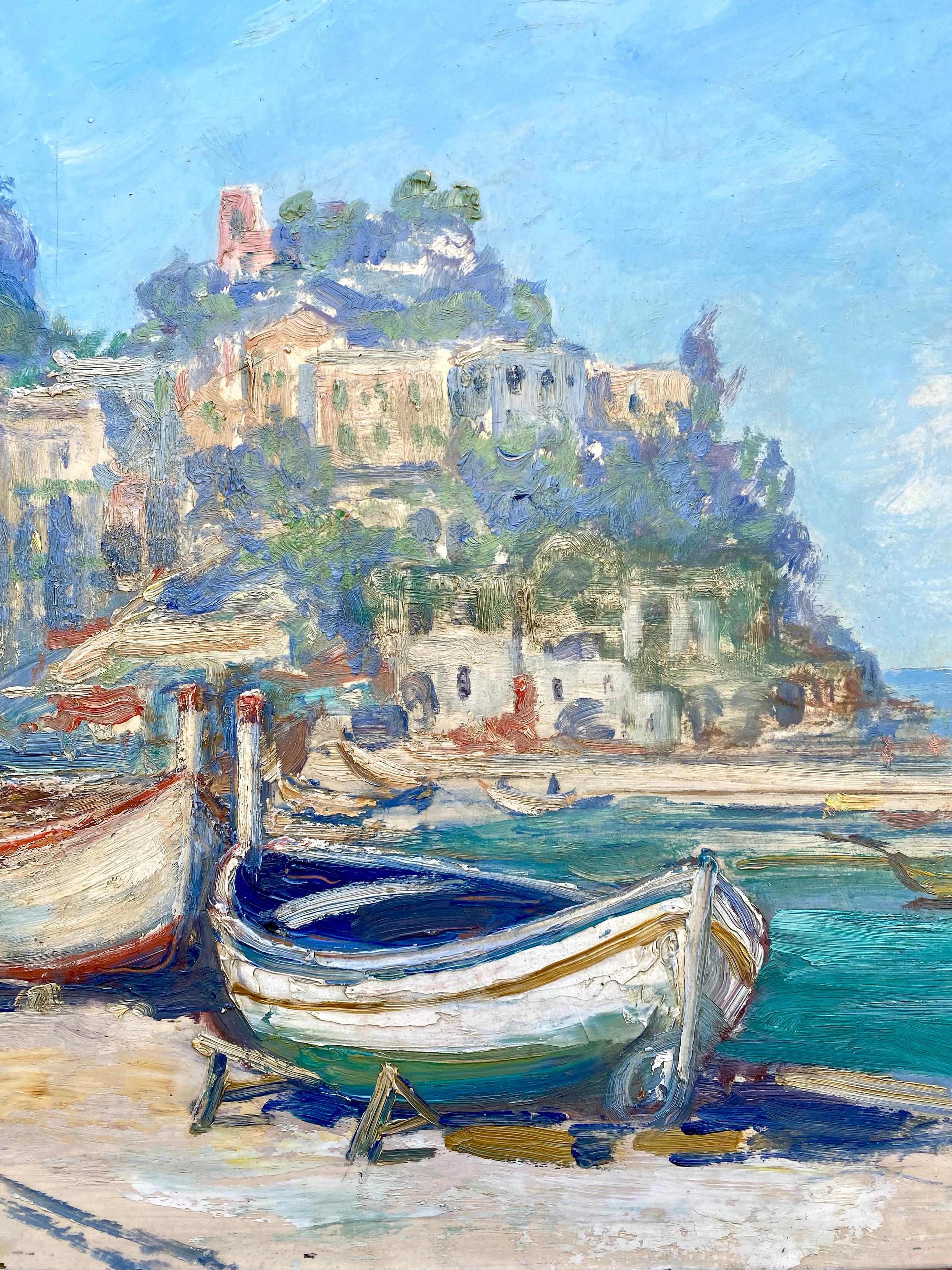 'View of Capri' by Adrianus Zwart  ( 1903 – 1981 ) Dutch Painter For Sale 6