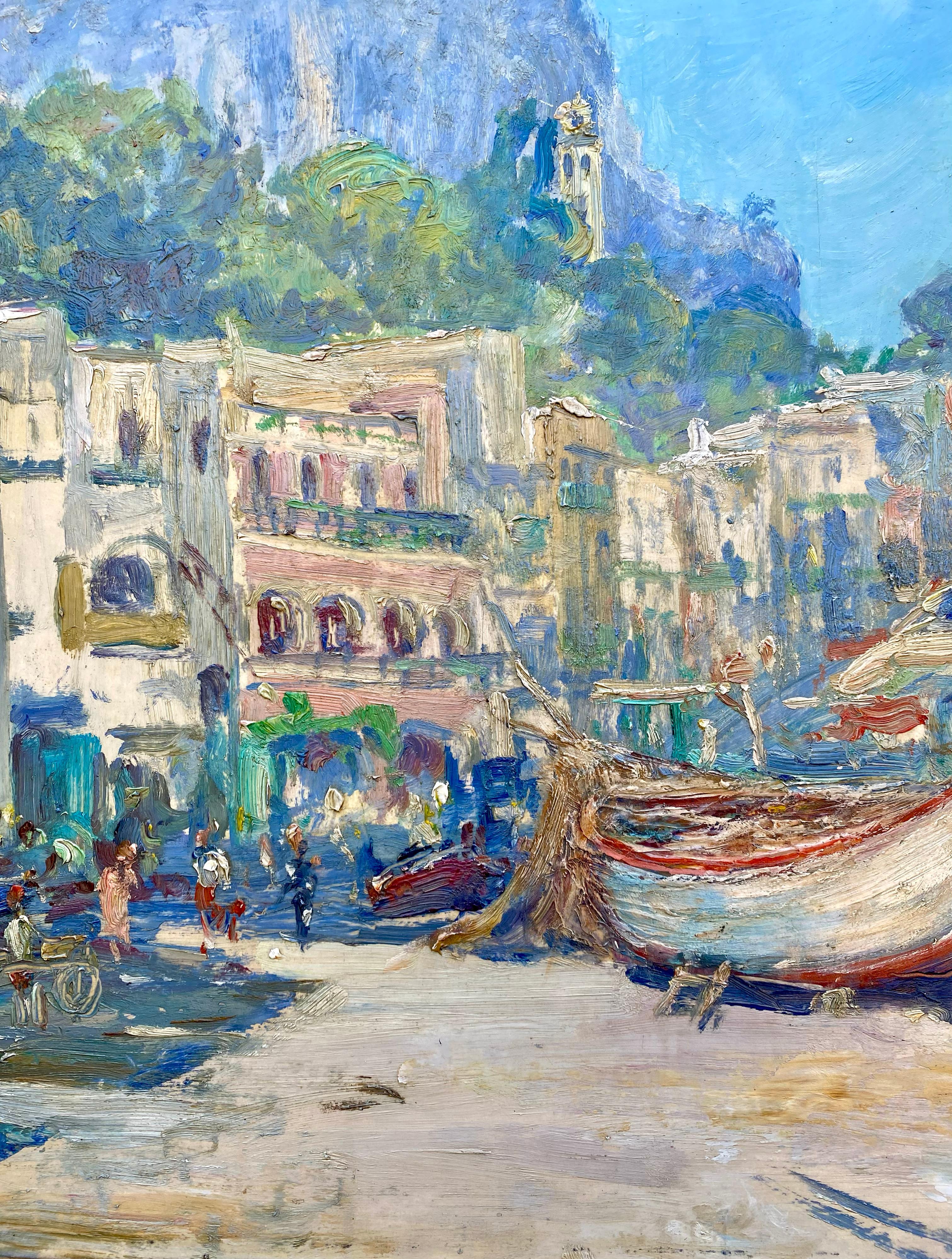 'View of Capri' by Adrianus Zwart  ( 1903 – 1981 ) Dutch Painter For Sale 7