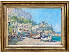 'View of Capri' by Adrianus Zwart  ( 1903 – 1981 ) Dutch Painter