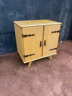 Adrien Audoux And Frida Minet Bamboo Sideboard, Circa 1960/1970