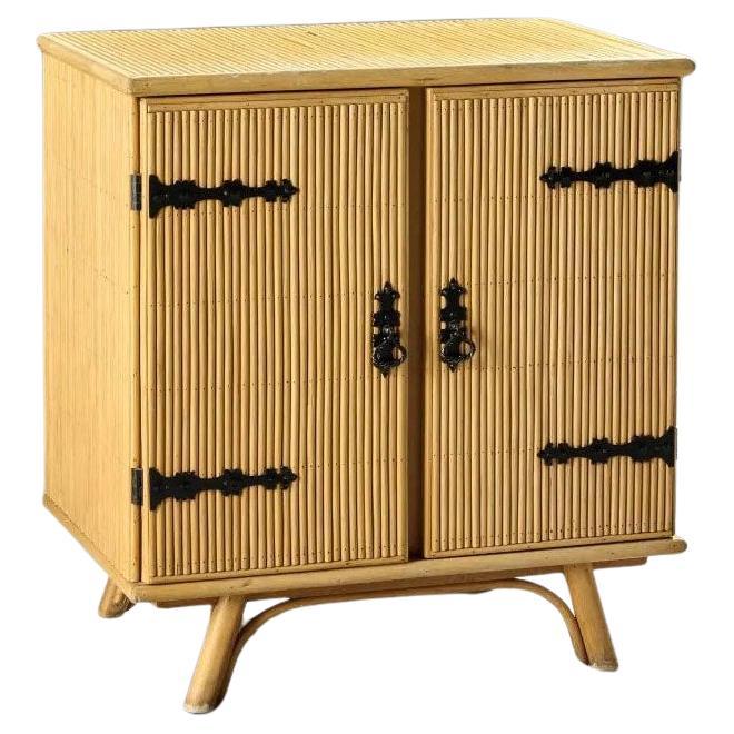 Adrien Audoux And Frida Minet Bamboo Sideboard, Circa 1960/1970 For Sale