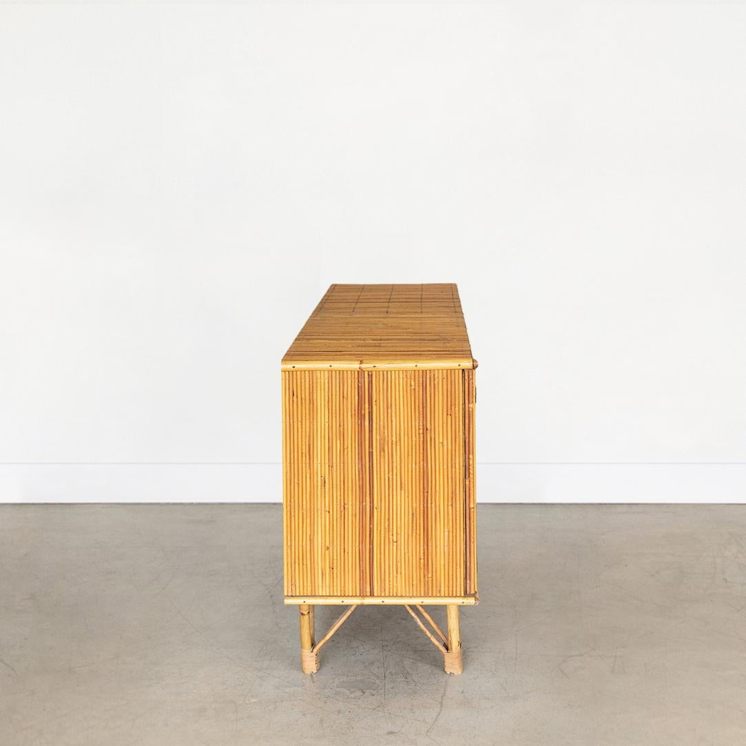 Adrien Audoux and Frida Minet Bamboo Sideboard In Good Condition In Los Angeles, CA