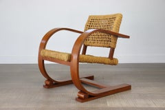 Adrien Audoux and Frida Minet Lounge chair for Vibo Vesoul, France 1940s