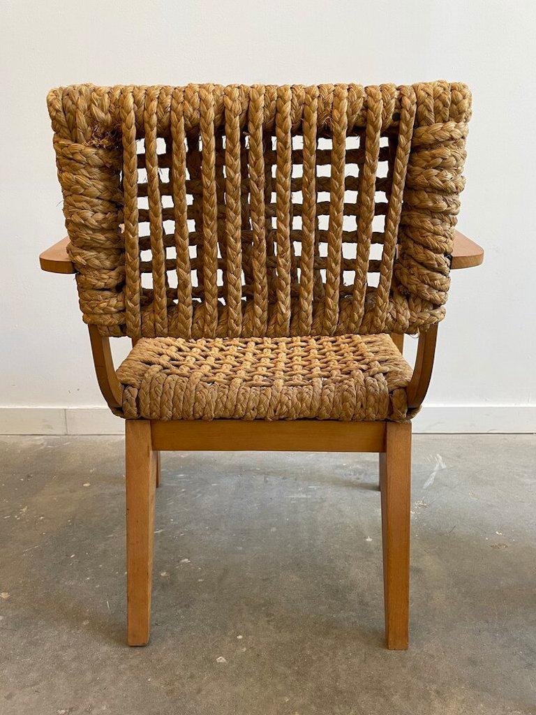Adrien Audoux and Frida Minet rope lounge chair. We have 3 of these lounge chairs. They can be sold as a set. 