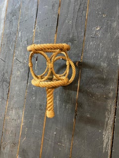 Adrien Audoux and Frida Minet. rope wall light , circa 1950