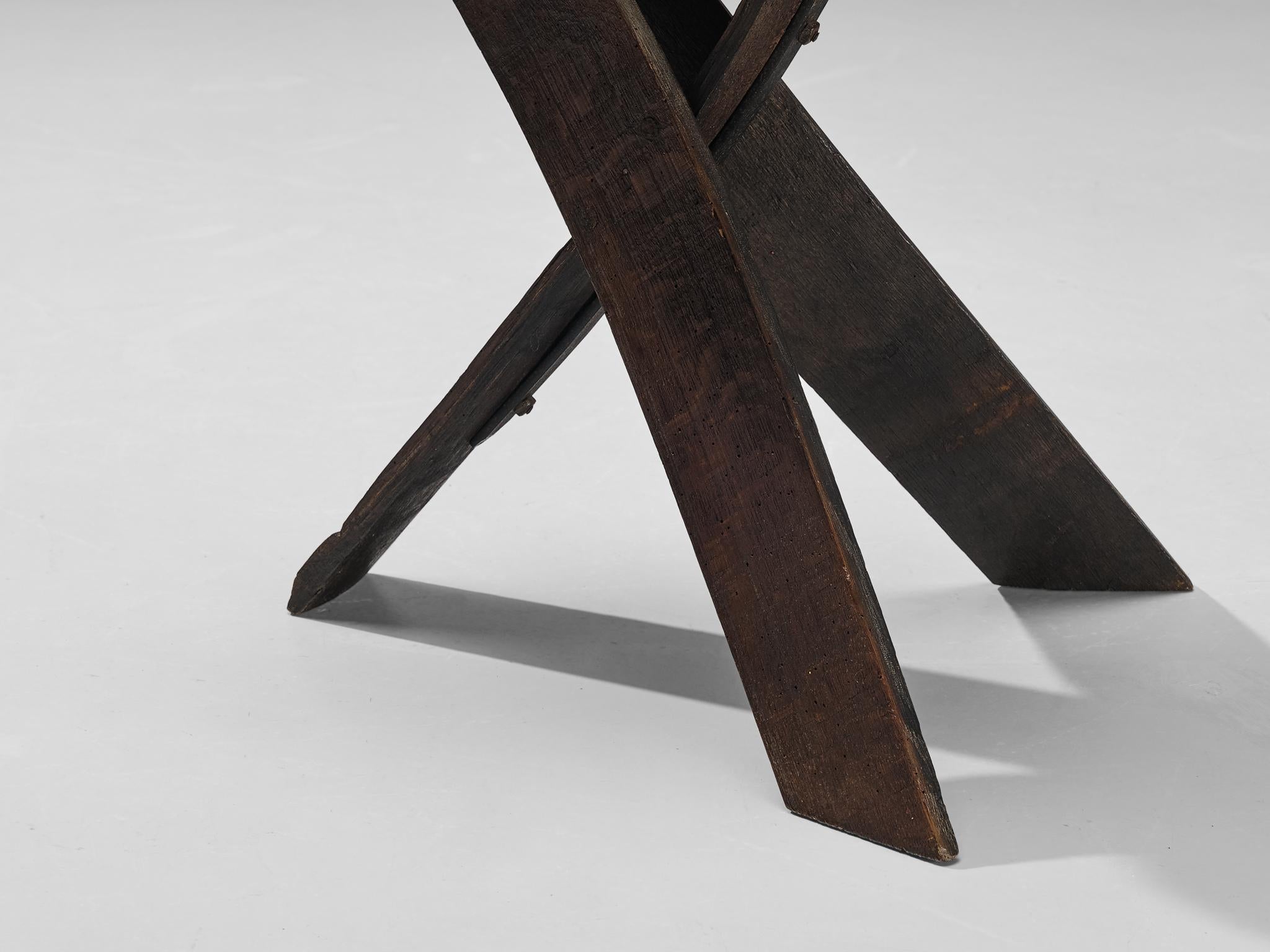 Chaises d'appoint Adrien Audoux et Frida Minet en Oak Oak et paille tressée  en vente 5