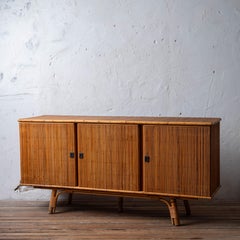 Adrien Audoux & Frida Minet Bamboo Sideboard, 1960s