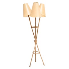 Adrien Audoux & Frida Minet, Floor Lamp “Tripode”, France, 1950