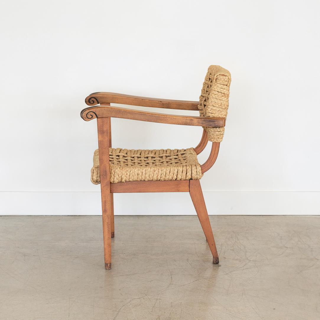 20th Century Adrien Audoux & Frida Minet Lounge Chair