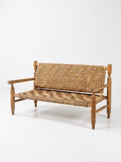 Adrien Audoux & Frida Minet Rope Bench for Vibo Vesoul - France - 1950s