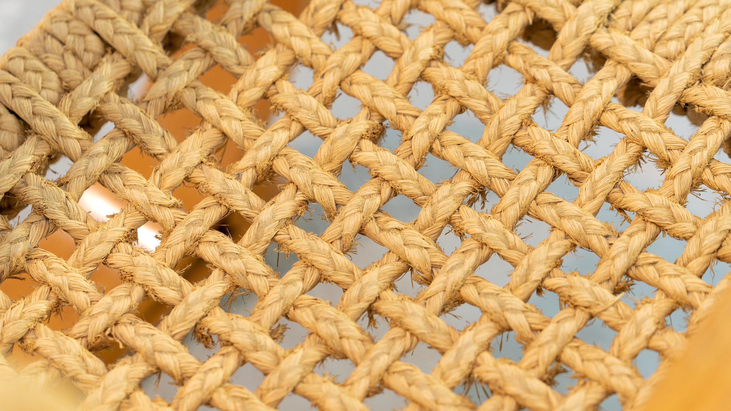 Mid-20th Century Adrien Audoux & Frida Minet Rope Easy Chair for Vibo, ca. 1940, Paris, France