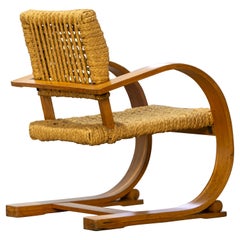 Adrien Audoux & Frida Minet Sillón de cuerda Vibo circa 1940 París Francia Moderno