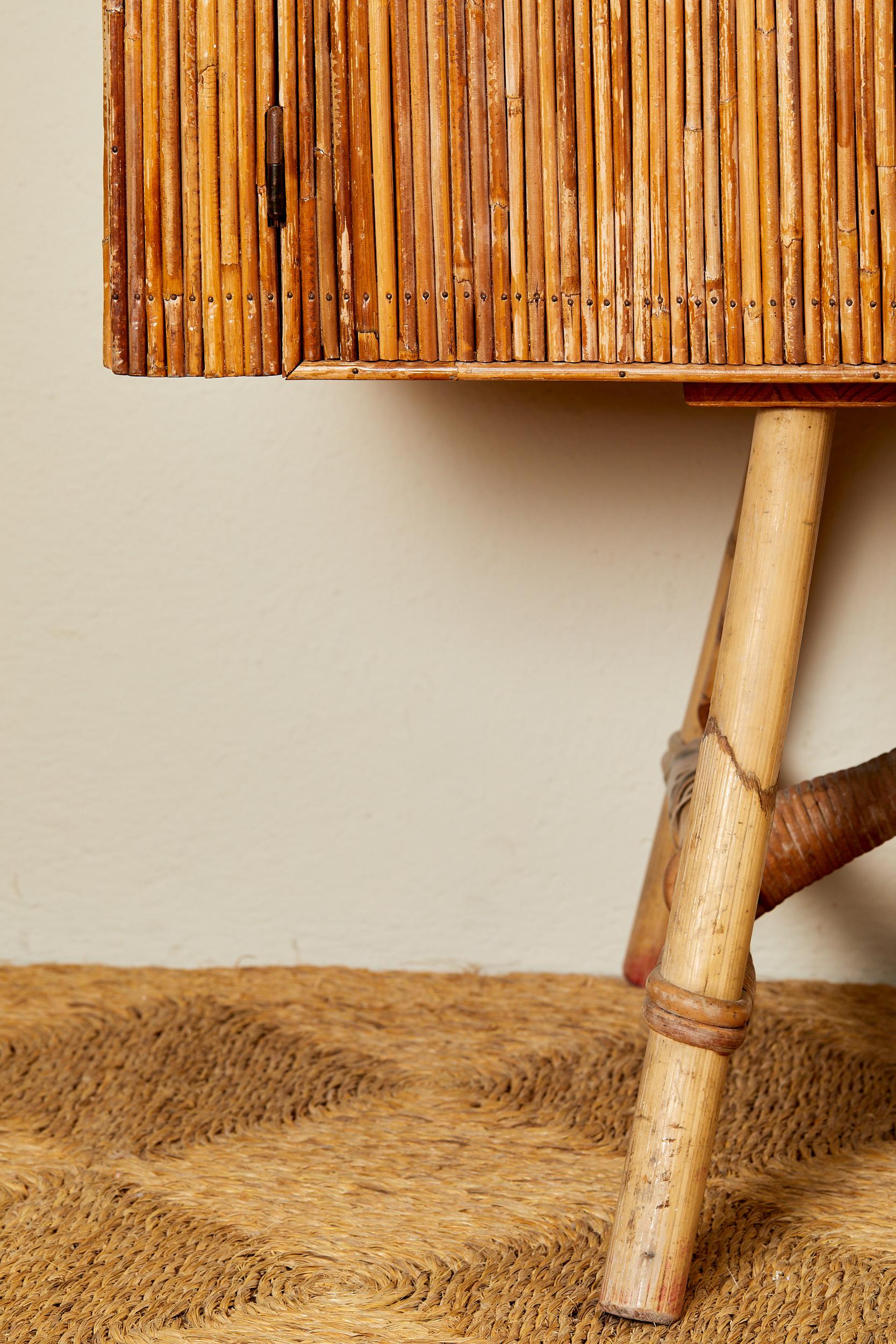 Adrien Audoux-Minet et Frida Minet, bamboo sideboard, circa 1960, France. 5