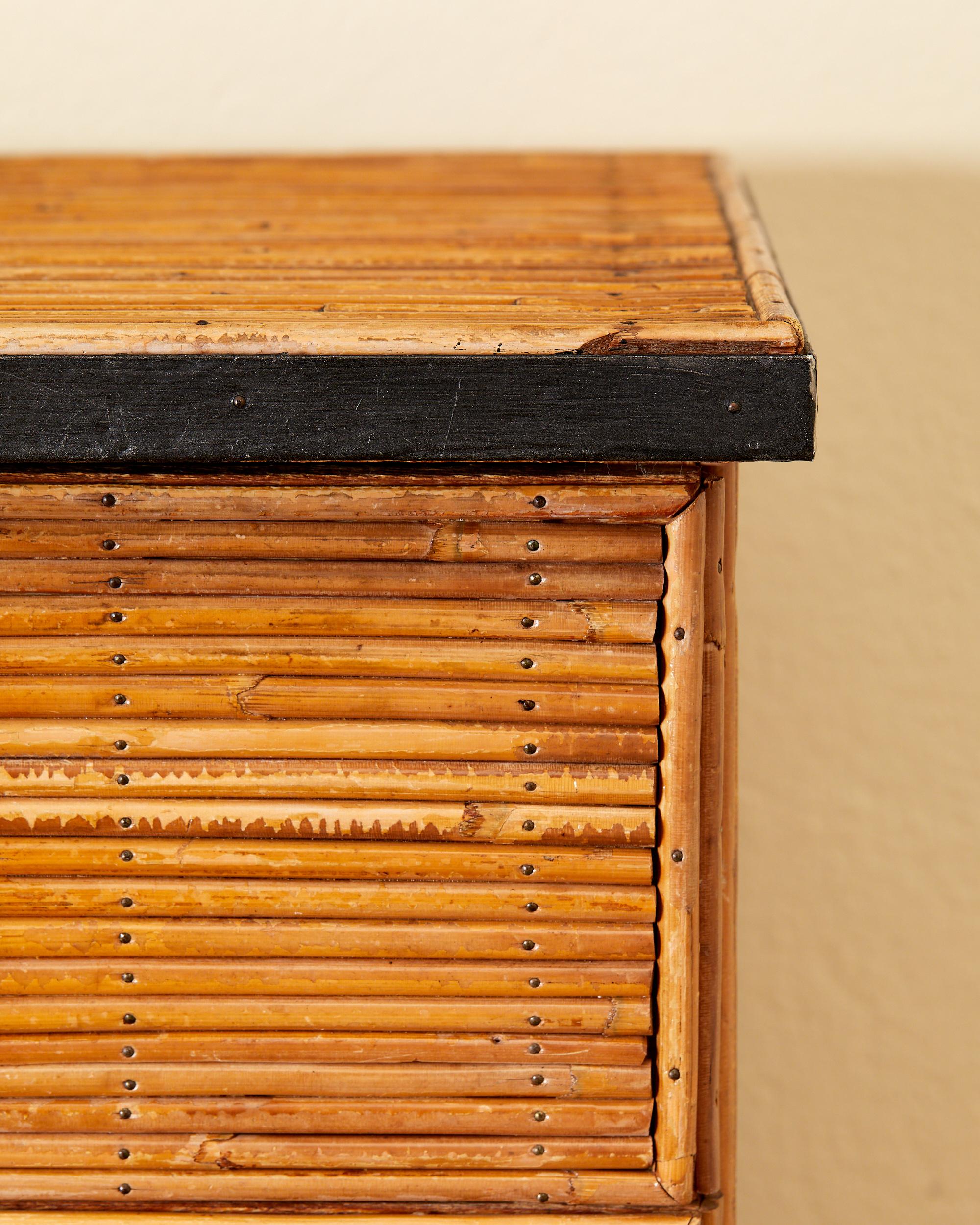 Adrien Audoux-Minet et Frida Minet, bamboo sideboard, circa 1960, France. 7