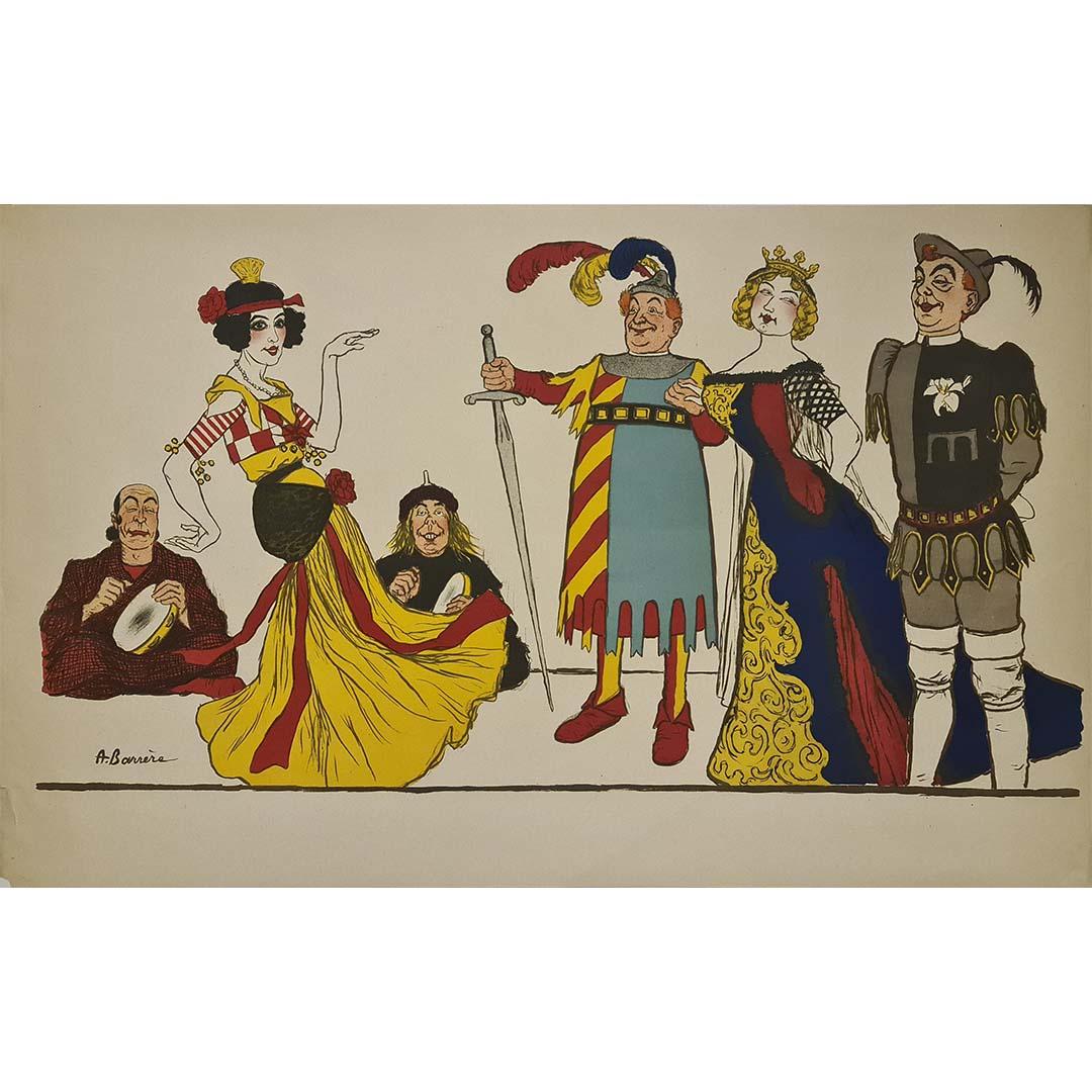 Original 1904 Adrien Barrère Theatre des Variétés Opera Poster