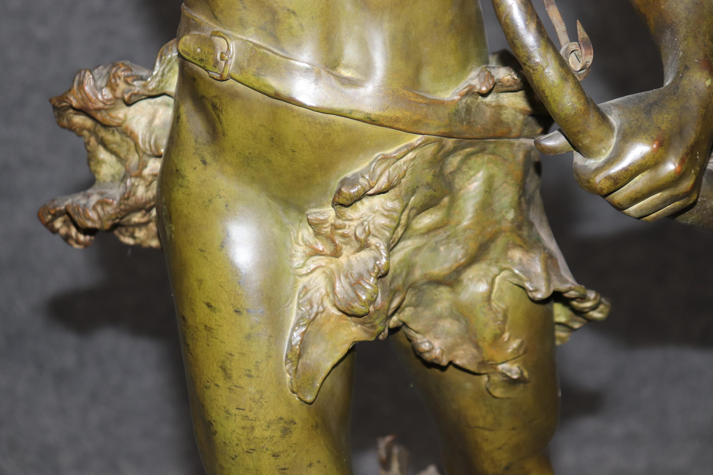 Adrien Étienne Gaudez Scultura figurativa in bronzo 