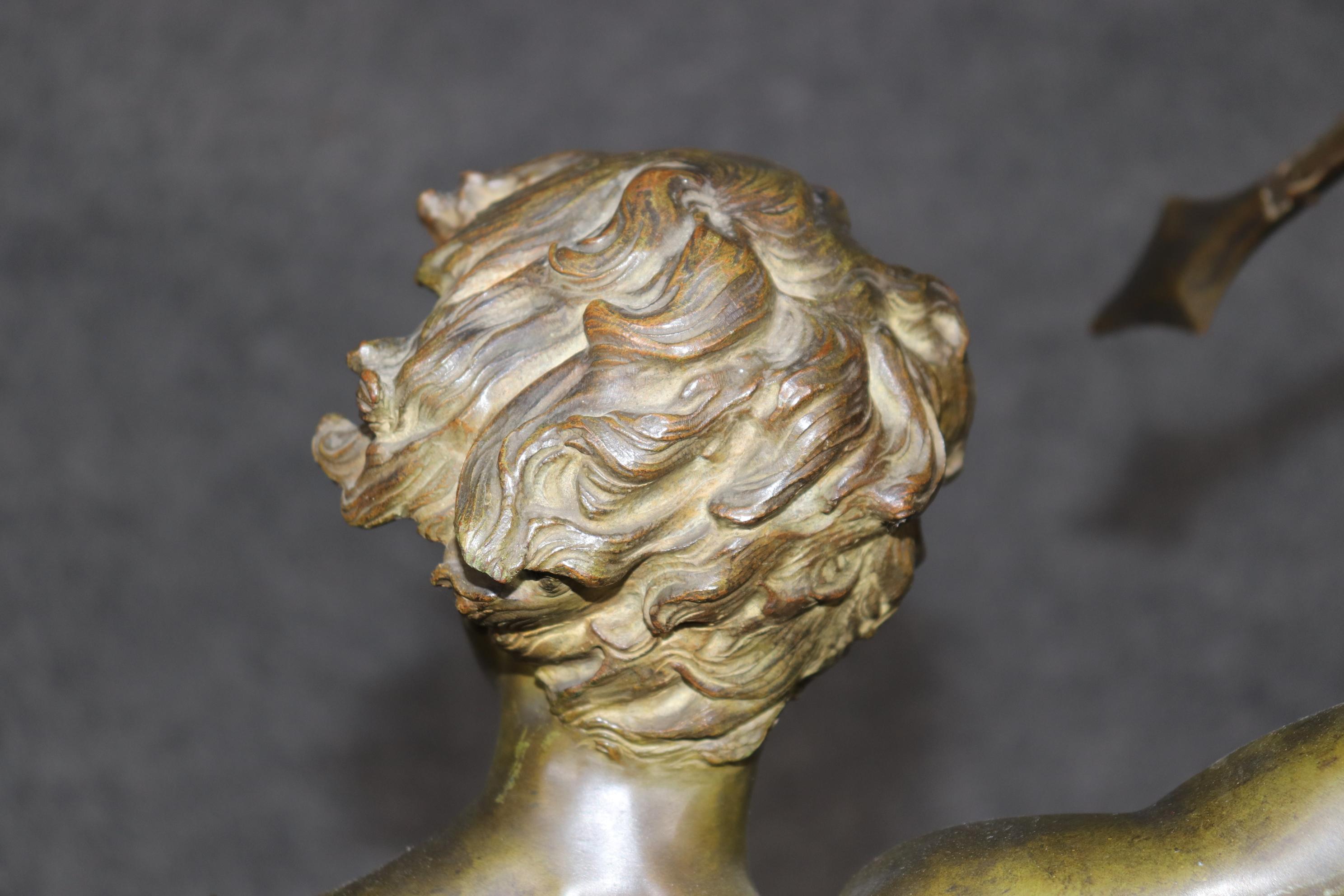 Adrien Étienne Gaudez Scultura figurativa in bronzo 