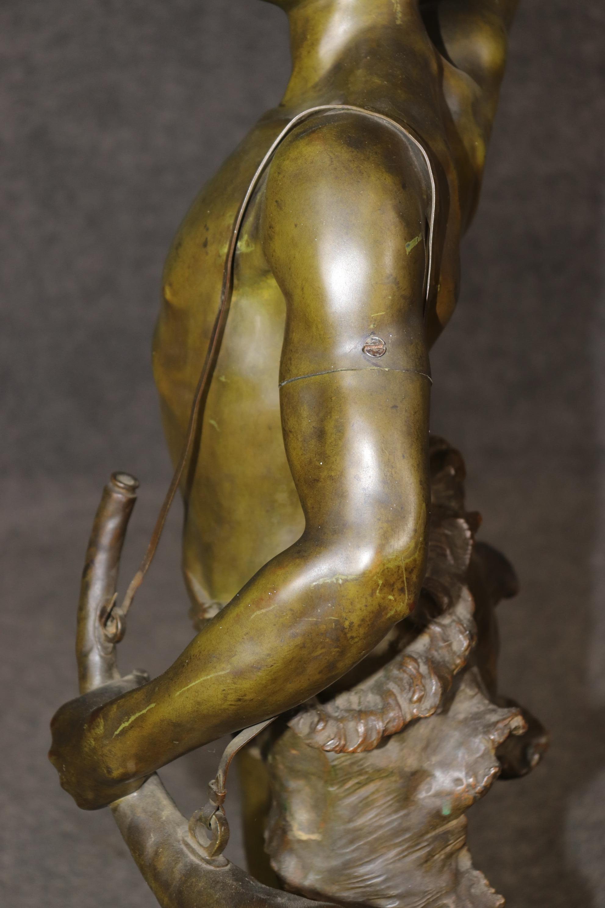 Adrien Étienne Gaudez Scultura figurativa in bronzo 
