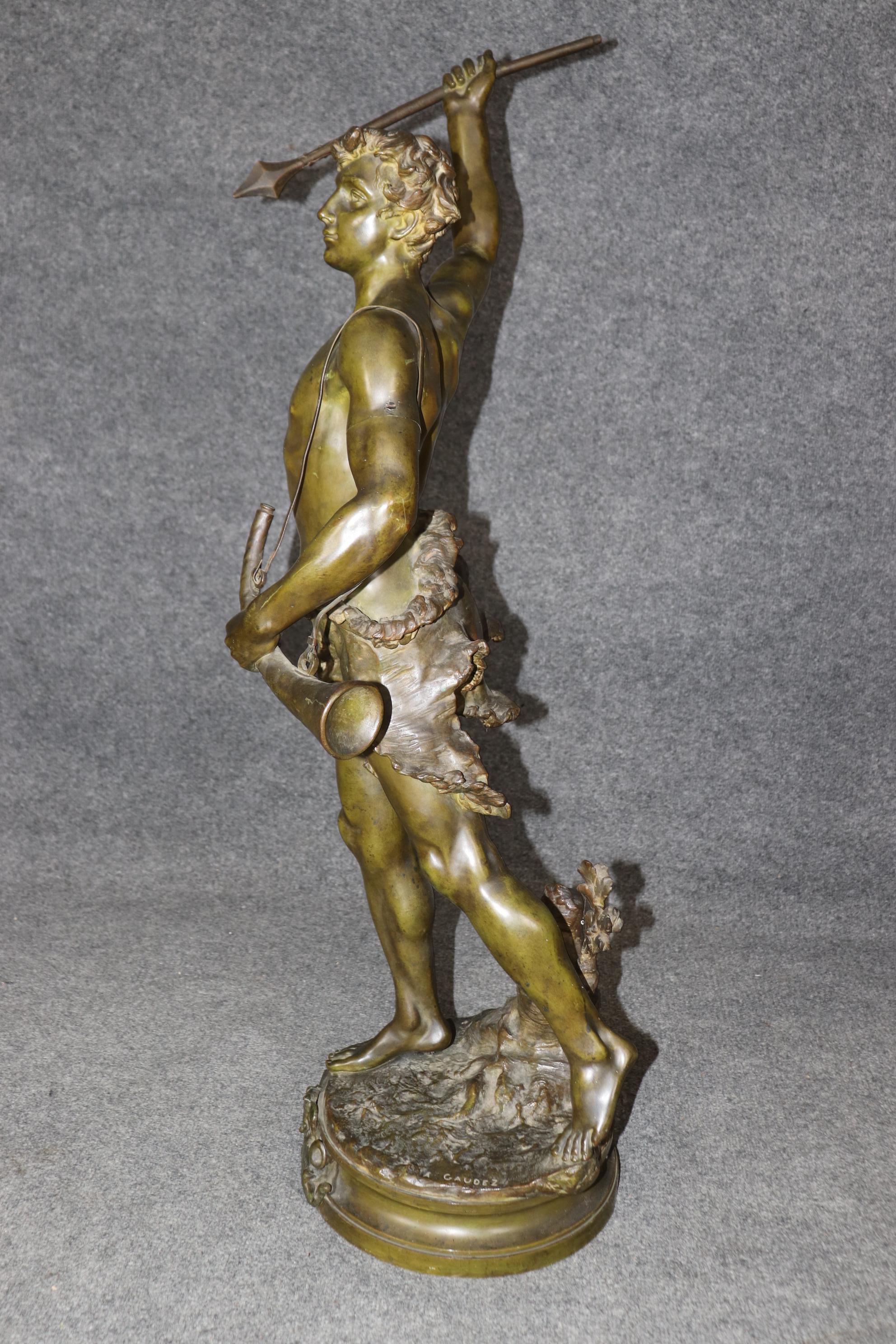 Adrien Étienne Gaudez Scultura figurativa in bronzo 